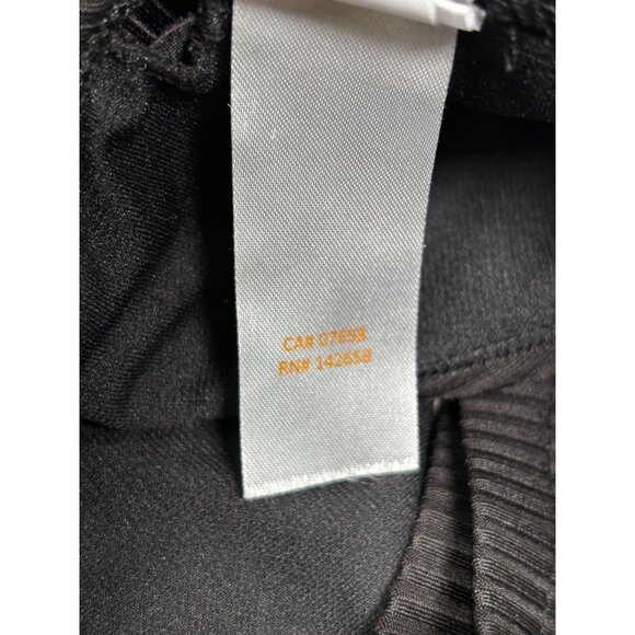 Black Ribbed Plunge Bralette With Adjustable Straps & Front Clasp - Size S - Picture 8 of 8